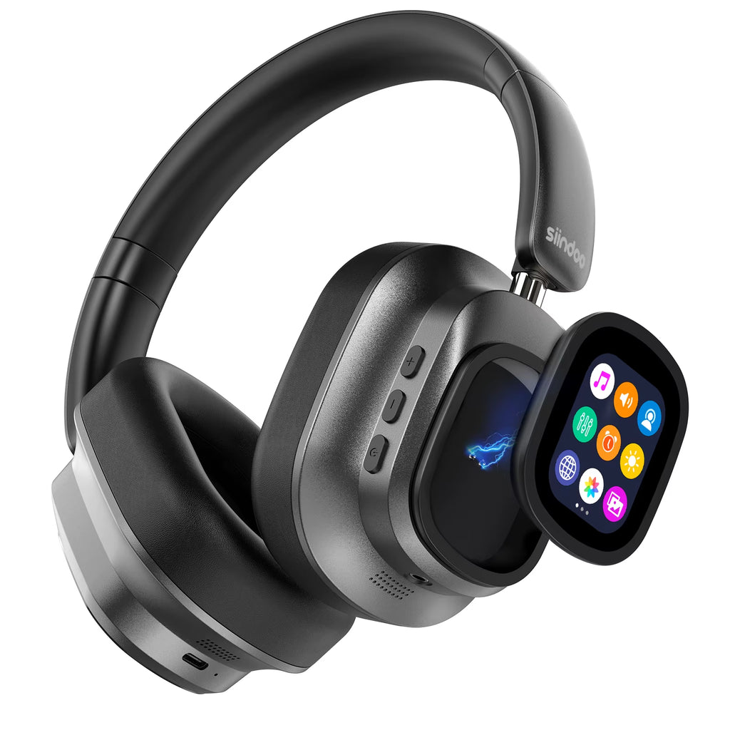 SonicView™ Pro Smart ANC Headphones | Detachable Touch Screen & TikTok Control