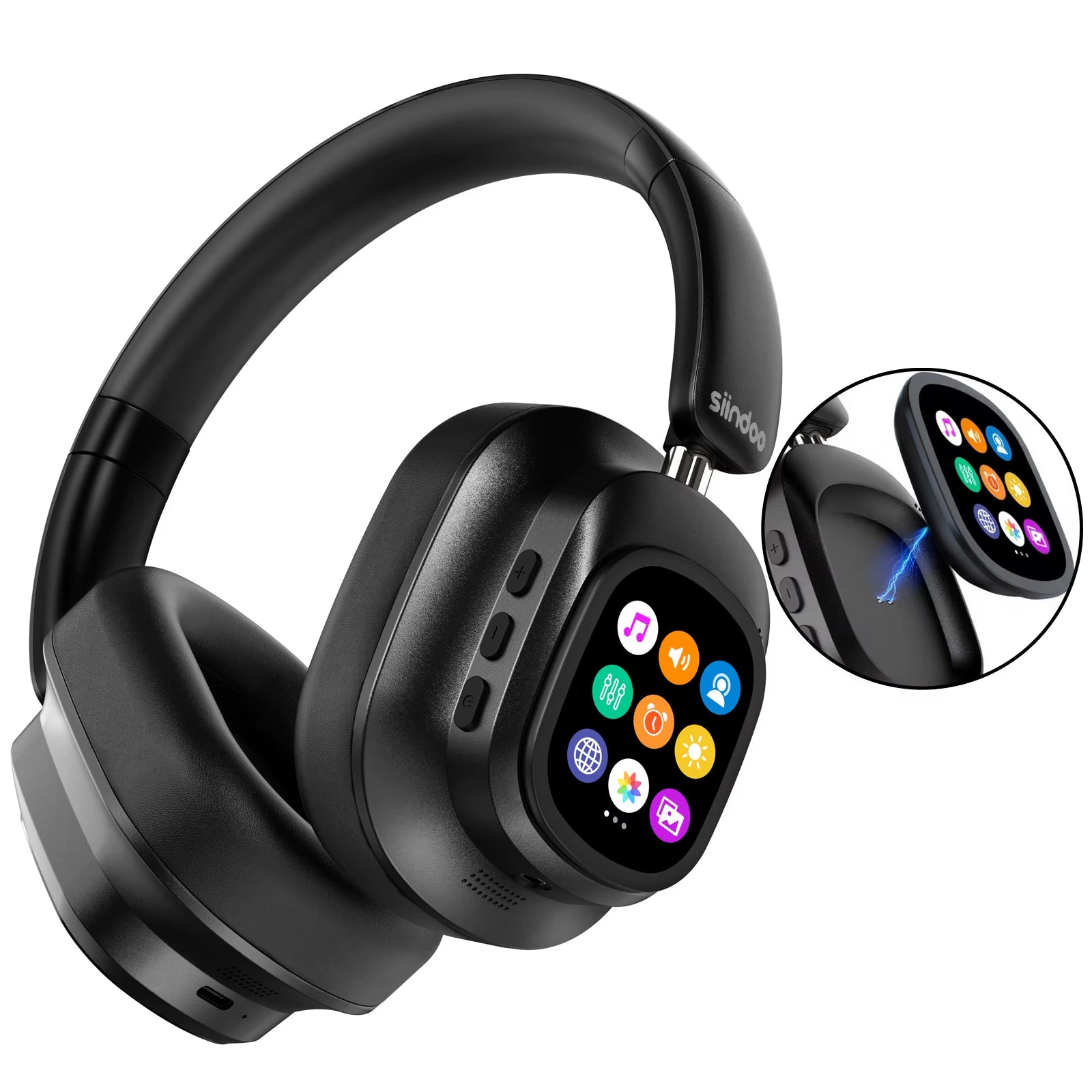 SonicView™ Pro Smart ANC Headphones | Detachable Touch Screen & TikTok Control