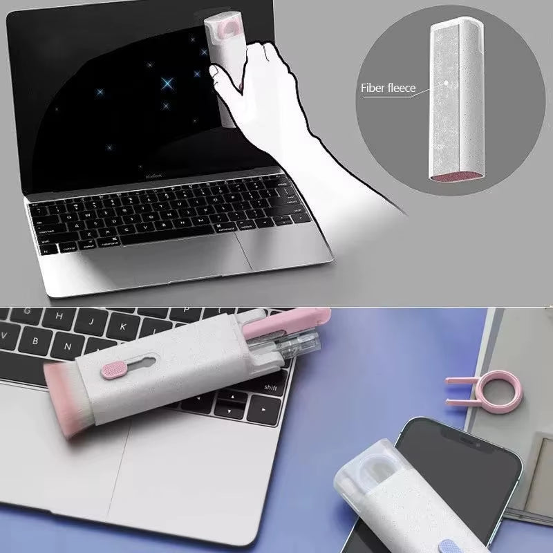 7 in 1 Keyboard Cleaning Brush Kit for Airpods Iphone Headset Cleaning Tools Cleaner Pen Computer Cleaner Kit Keycap Puller