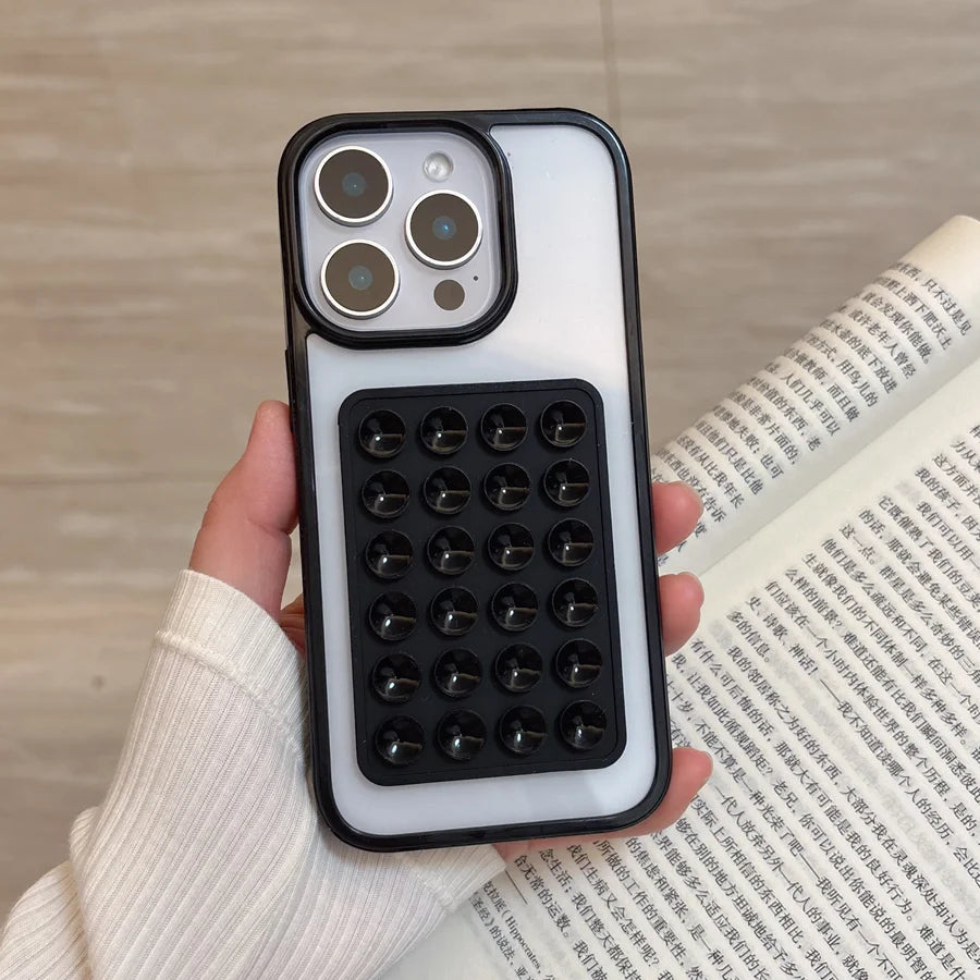 CandyGrip™ 3D Bumper Case | Built-in Suction Mount for TikTok & Selfies