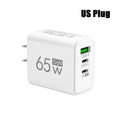 GaNPro™ 65W Ultra-Compact Charger | 3-Port Fast Wall Adapter (US/EU)
