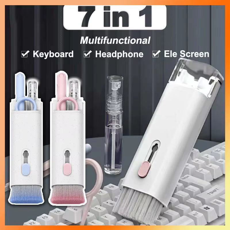 7 in 1 Keyboard Cleaning Brush Kit for Airpods Iphone Headset Cleaning Tools Cleaner Pen Computer Cleaner Kit Keycap Puller